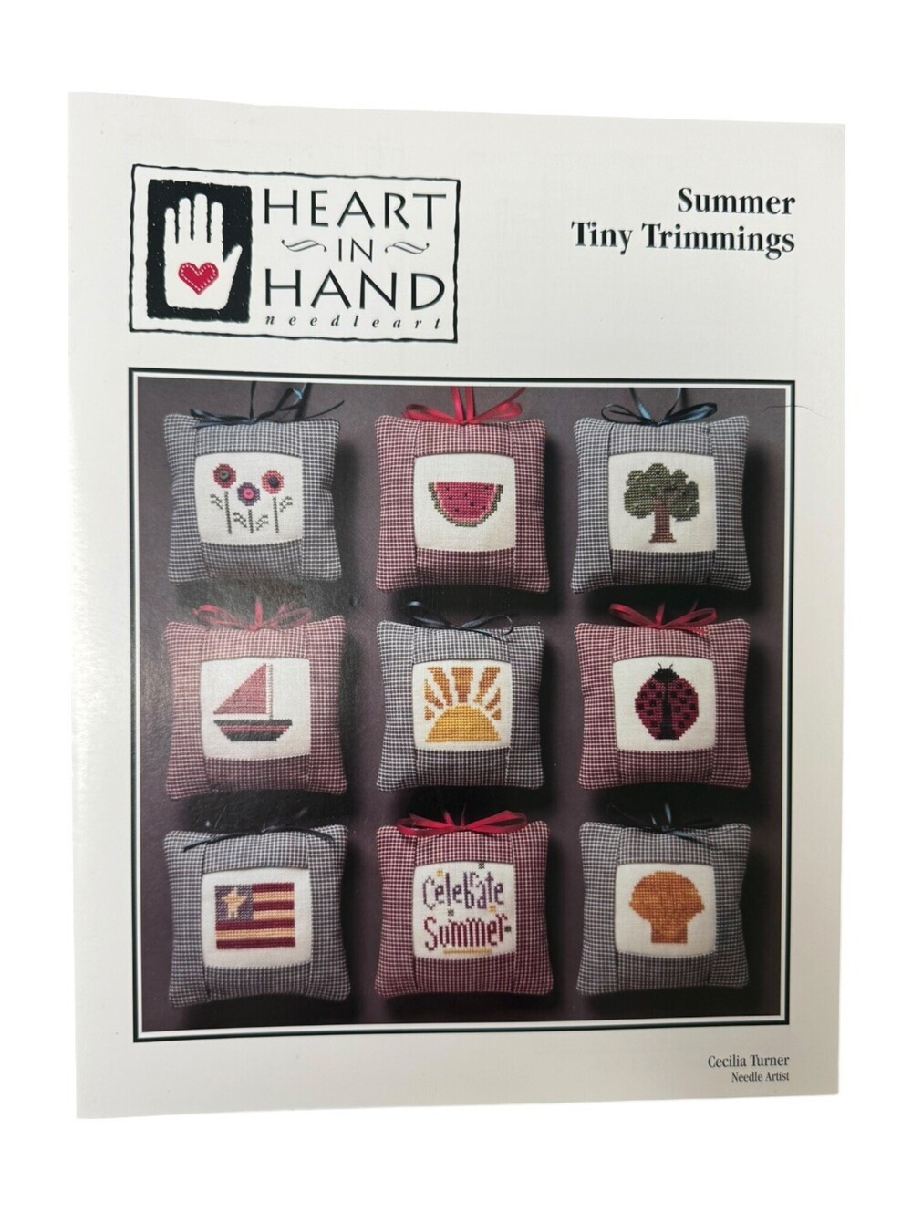 Heart in Hand Summer Tiny Trimmings Cross Stitch Pattern Booklet